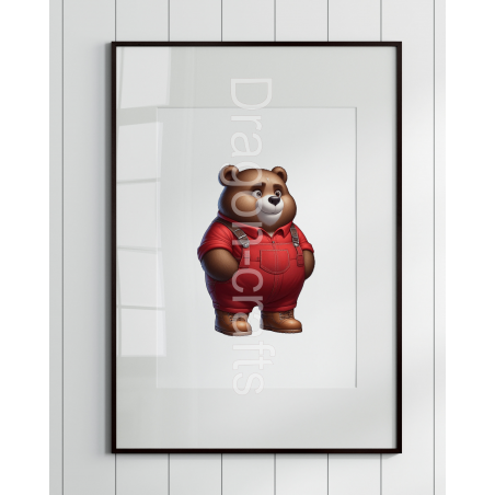 Print of design option to be framed - Dungerees -(11)
