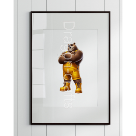 Print of design option to be framed - Dungerees -(33)