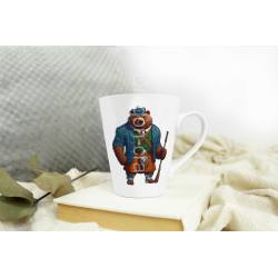 Short Latte Mug - Kilted Bear - 5