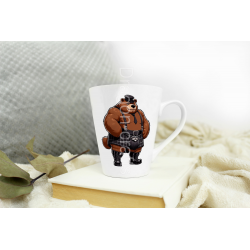 Short Latte Mug - Kilted Bear - 8