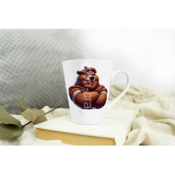 Short Latte Mug - Kilted Bear - 12