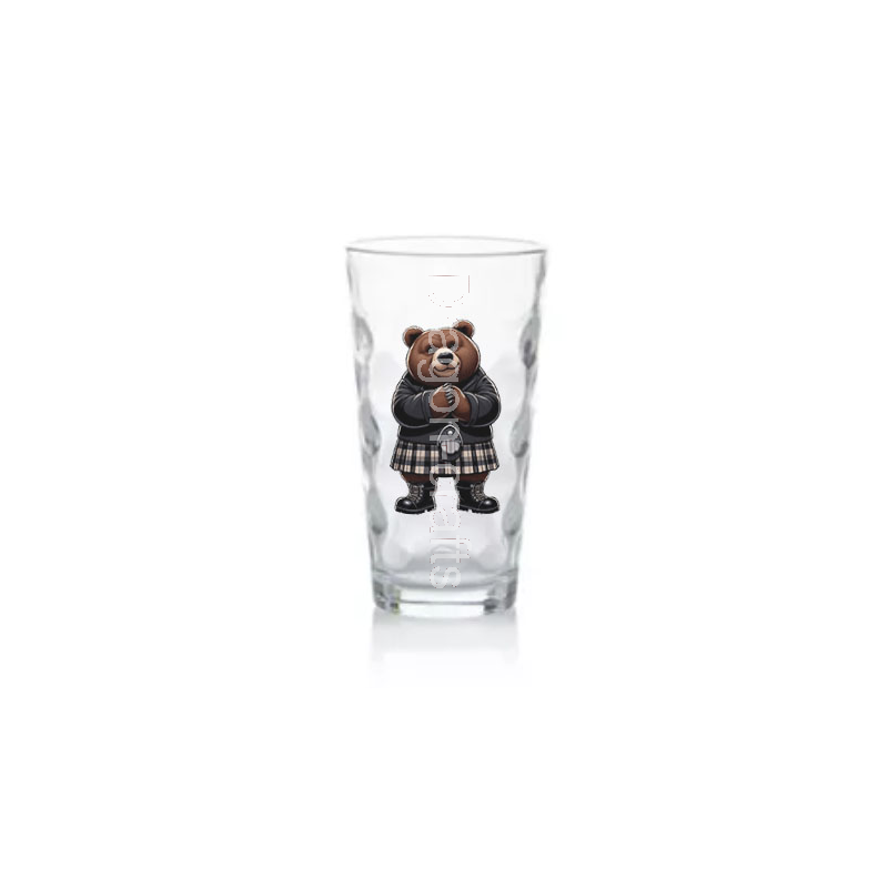 Highball Glass - Kilted Bear - 6 Highball Glass - Kilted Bear - 6