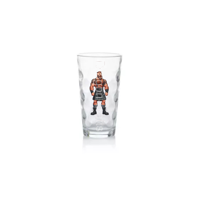 Highball Glass - Kilted Bear - 10 Highball Glass - Kilted Bear - 10