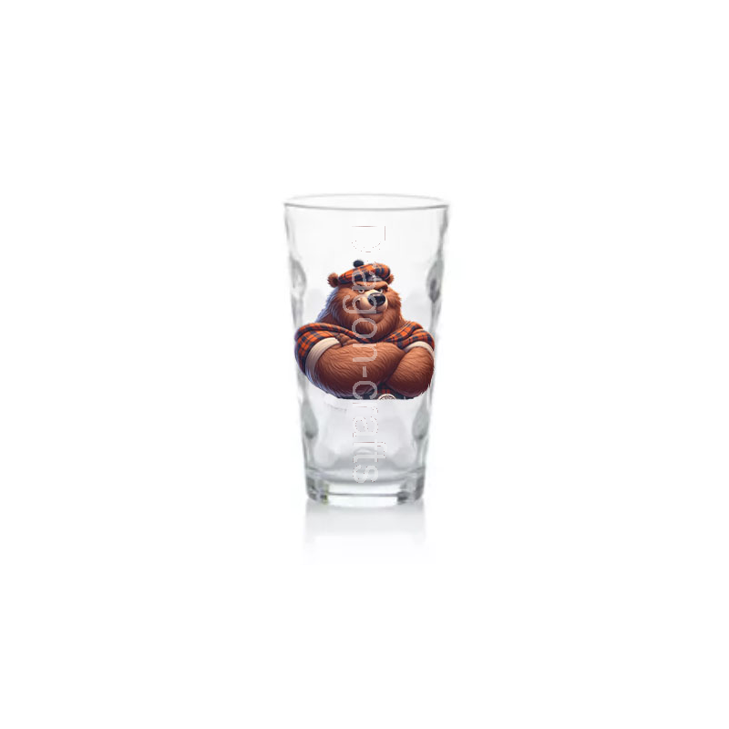 Highball Glass - Kilted Bear - 12 Highball Glass - Kilted Bear - 12