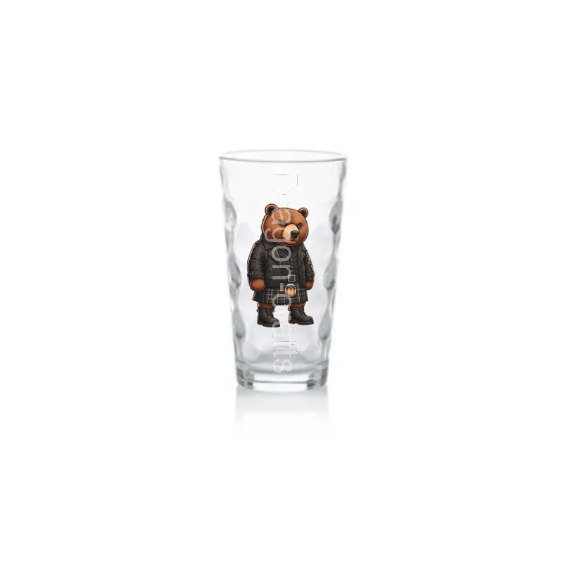 Highball Glass - Kilted Bear - 13