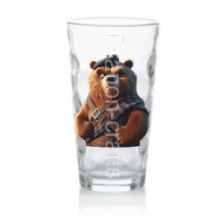 Highball Glass - Kilted Bear - 17