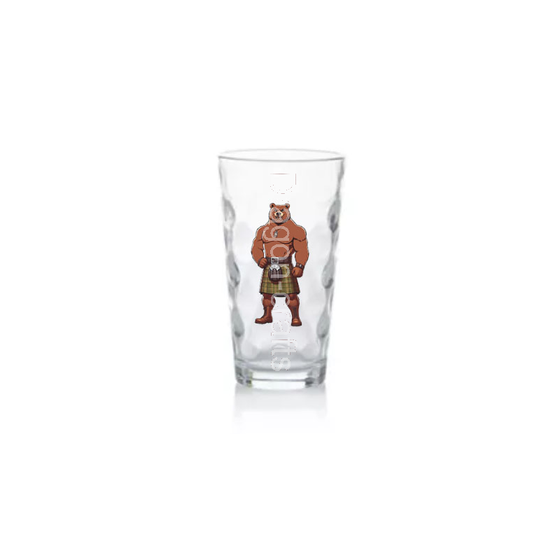 Highball Glass - Kilted Bear - 21 Highball Glass - Kilted Bear - 21