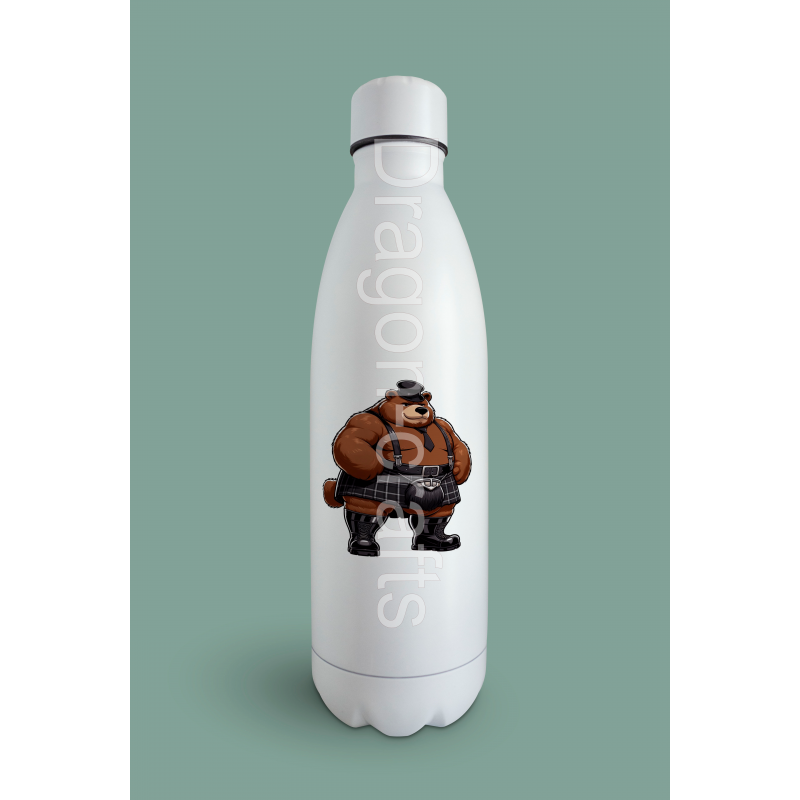 Insulated Bottle  - Kilted Bear - 8