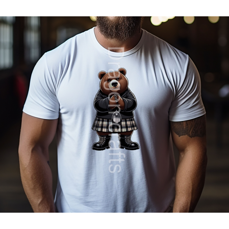 Regular Size T-Shirt - Kilted Bear - 6 Regular Size T-Shirt - Kilted Bear - 6