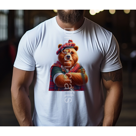Regular Size T-Shirt  - Kilted Bear - 20
