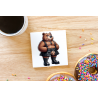 CERAMIC TILE COASTER/ TRIVET - Kilted Bear - 7