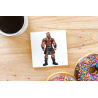 CERAMIC TILE COASTER/ TRIVET - Kilted Bear - 10