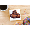 CERAMIC TILE COASTER/ TRIVET - Kilted Bear - 12