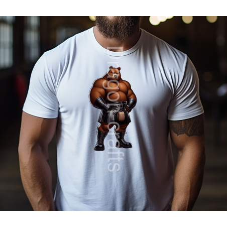 Big and Tall T-Shirt - Kilted Bear - 2