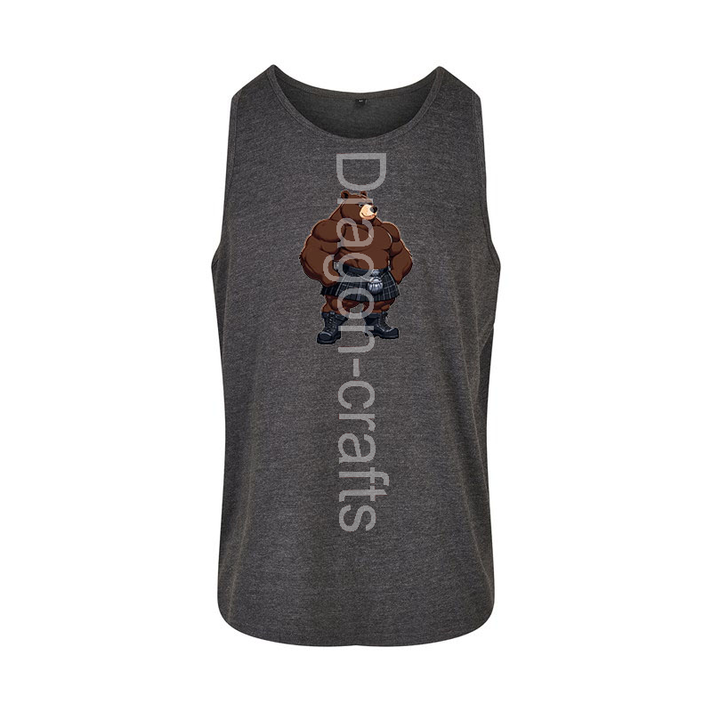 Tank Top - Kilted Bear - 15 Tank Top - Kilted Bear - 15