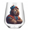 Stemless Wine Glass - Kilted Bear - 14
