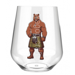 Stemless Wine Glass - Kilted Bear - 21