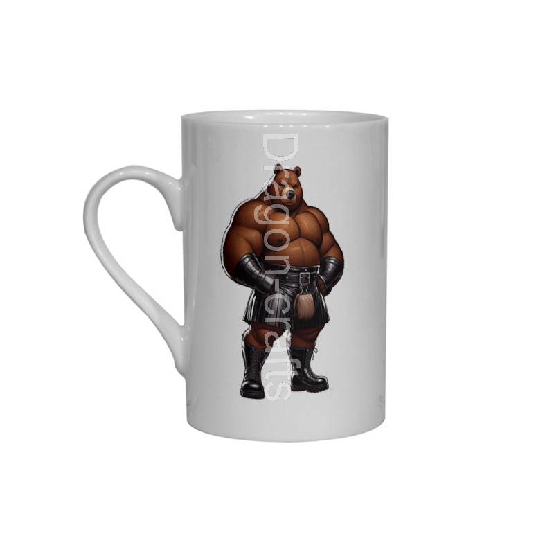 Bone China Mug - Kilted Bear - 2 Bone China Mug - Kilted Bear - 2