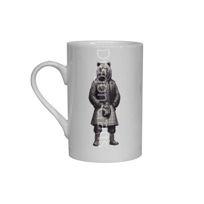 Bone China Mug  - Kilted Bear - 3