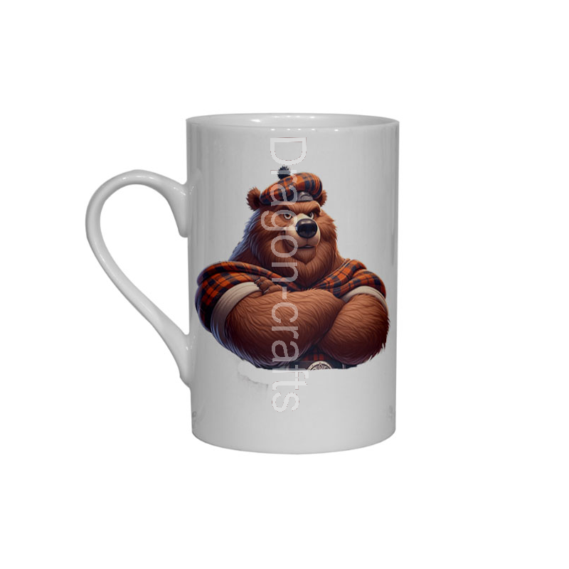 Bone China Mug  - Kilted Bear - 12