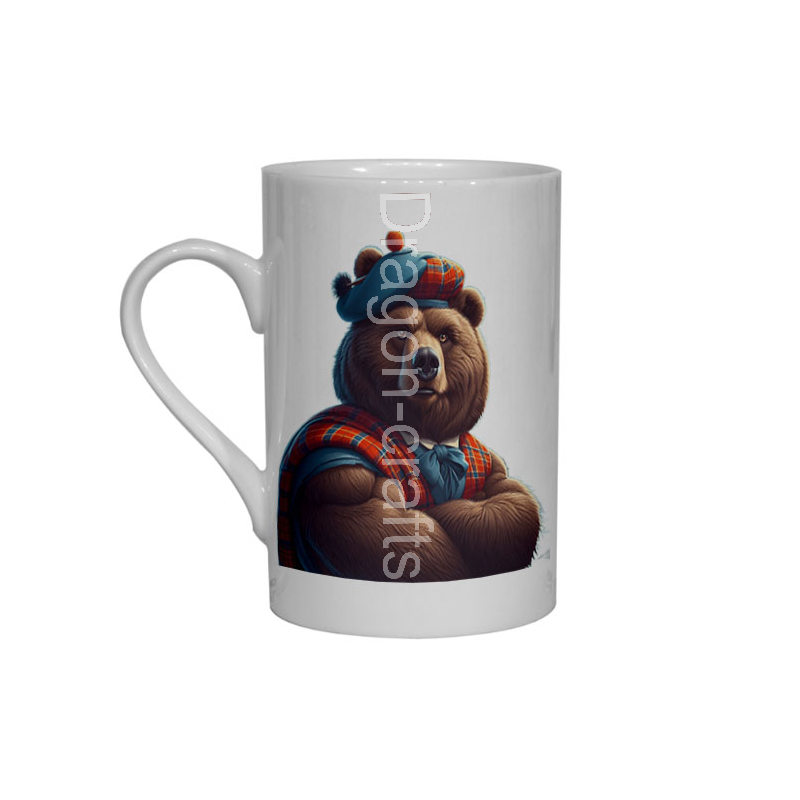Bone China Mug  - Kilted Bear - 14