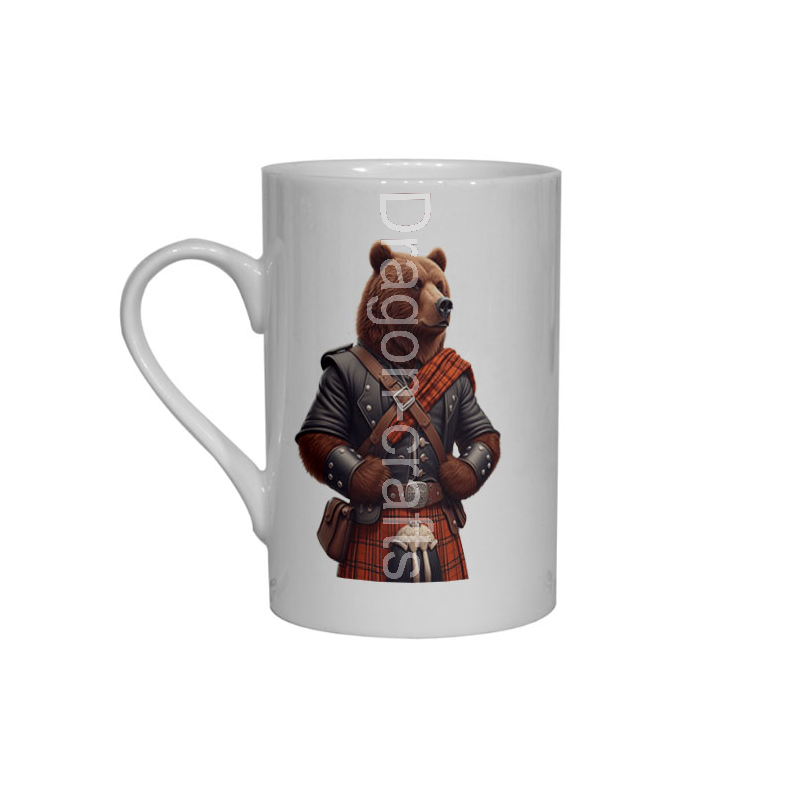 Bone China Mug - Kilted Bear - 25 Bone China Mug - Kilted Bear - 25