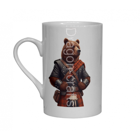 Bone China Mug  - Kilted Bear - 25