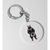 35mm Round Keyring - Kilted Bear - 3