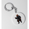 35mm Round Keyring - Kilted Bear - 23