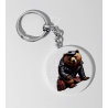 35mm Round Keyring - Kilted Bear - 27
