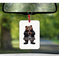 Hanging Air Freshener - Kilted Bear - 6