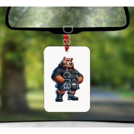 Hanging Air Freshener - Kilted Bear - 9