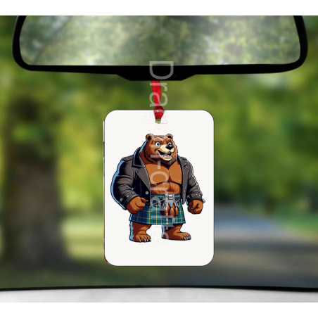 Hanging Air Freshener - Kilted Bear - 16