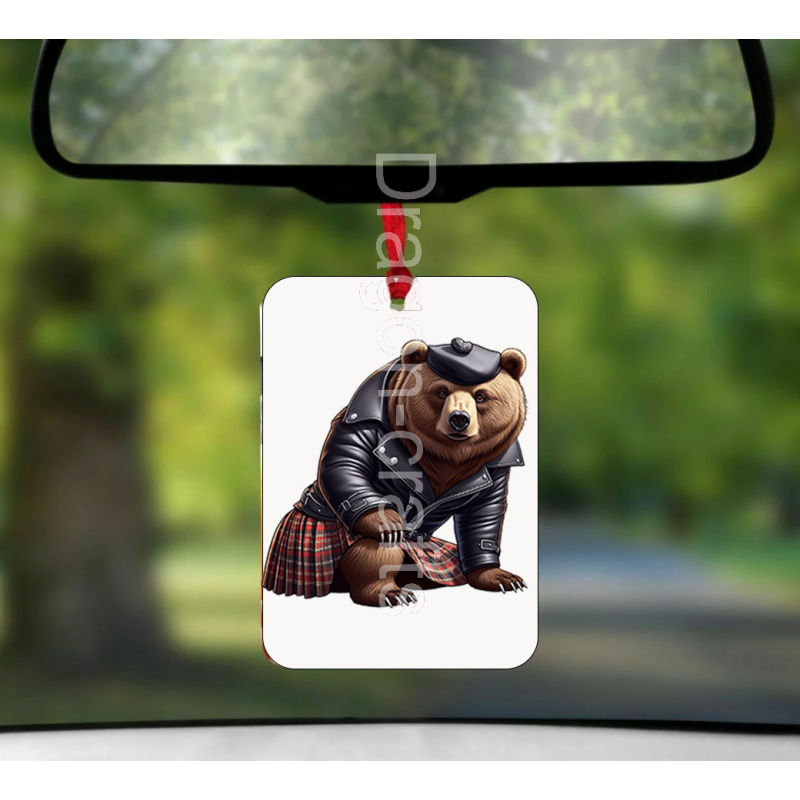 Hanging Air Freshener - Kilted Bear - 27