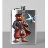 8oz Hip Flask - Kilted Bear - 1