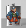 8oz Hip Flask - Kilted Bear - 5
