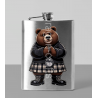 8oz Hip Flask - Kilted Bear - 6