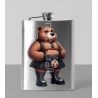 8oz Hip Flask - Kilted Bear - 7