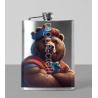 8oz Hip Flask - Kilted Bear - 14