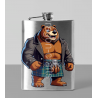 8oz Hip Flask - Kilted Bear - 16
