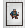 Print of design (option to be framed) - Kilted Bear - 5
