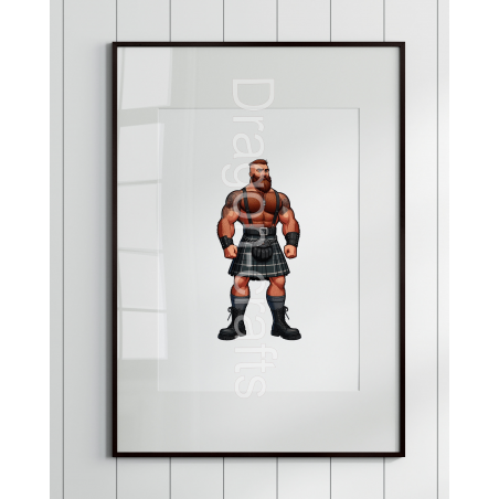 Print of design (option to be framed) - Kilted Bear - 10