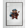 Print of design (option to be framed) - Kilted Bear - 11