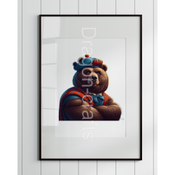 Print of design (option to be framed) - Kilted Bear - 14