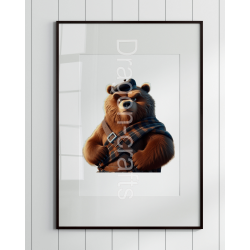 Print of design (option to be framed) - Kilted Bear - 17