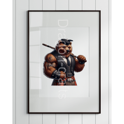 Print of design (option to be framed) - Kilted Bear - 24