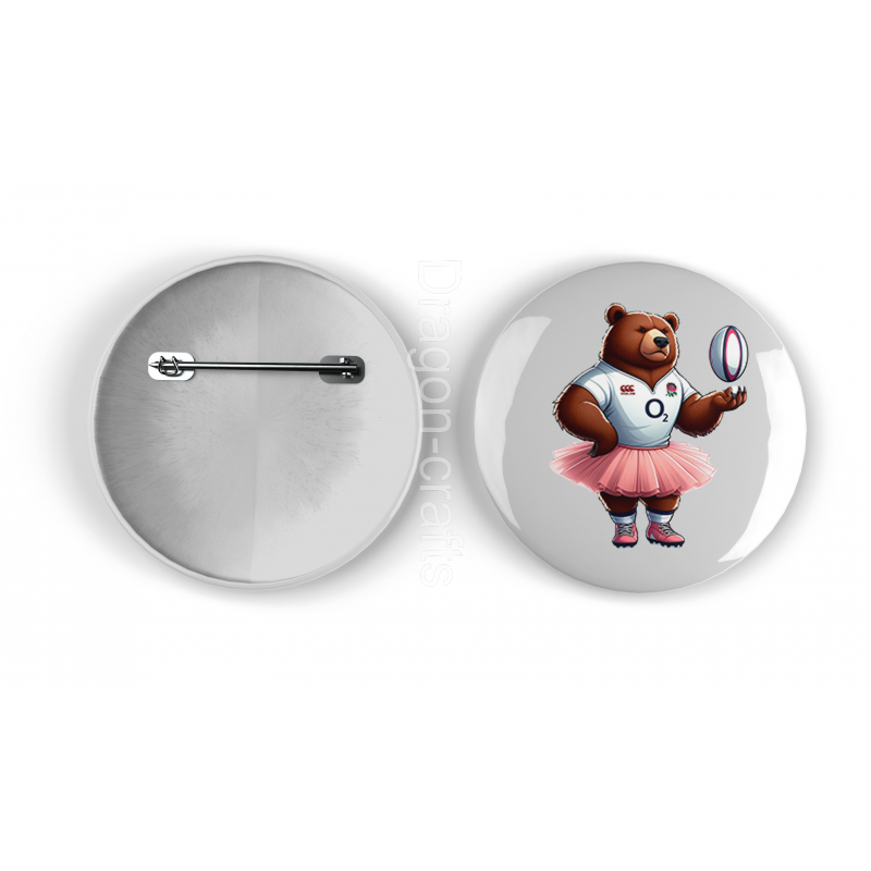 25mm Round Metal Badge - ENG(6)