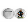 25mm Round Metal Badge - New(3)
