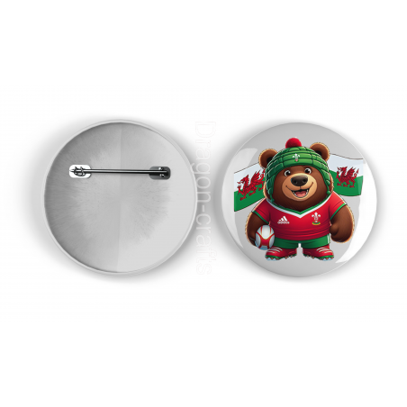 25mm Round Metal Badge - Wal(6)