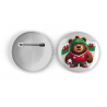 25mm Round Metal Badge - Wal(6)
